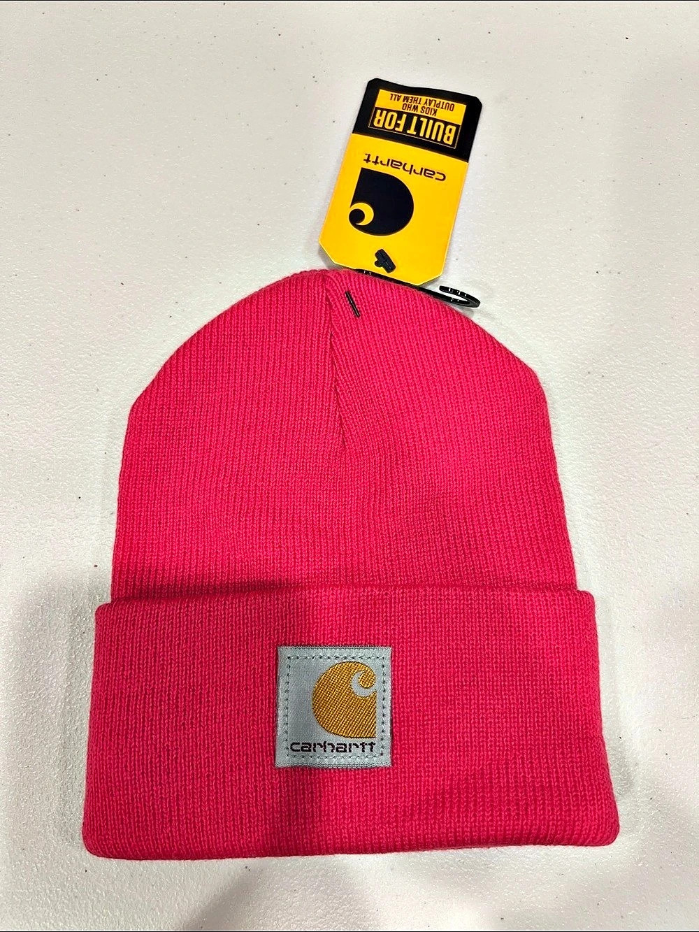 Carhartt Kids Acrylic Watch Hat Knit Beanie Pink